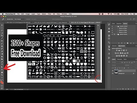 2500+ shape free download and Install in Photoshop