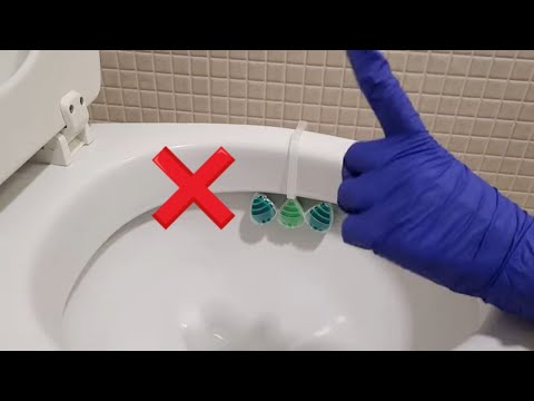 The correct way to use toilet rim blocks